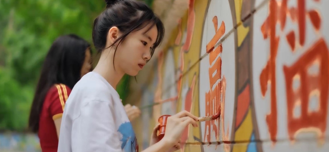 乡村美学工坊学生团队。