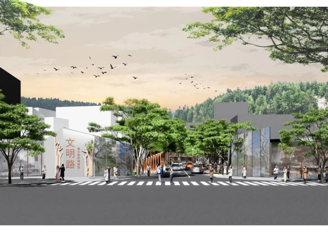 华南理工大学学生团队的景观升级工程设计效果图。